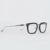 Chrome Hearts Glasses Sunglasses OVERPOKED BLACK PLASTICBRUSHED SILVER 3