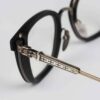 Chrome Hearts Glasses Sunglasses TELEVAGILIST – MATTE BLACKANTIQUE SILVER 9