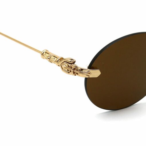 Chrome Hearts Sunglasses frame BONE PRONE Gold Plated 2